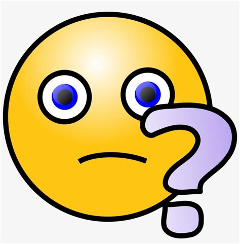 Confused Emoticon Face - Question Smiley Transparent PNG - 2400x2323 - Free Download on NicePNG