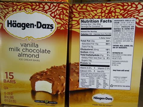 Haagen-Daz Vanilla Milk Chocolate Almond Ice-Cream Bars