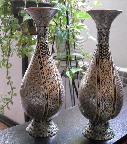 Pair of Decorative Vases - Isfahan Khatam Art | Vases decor, Vase, Decor