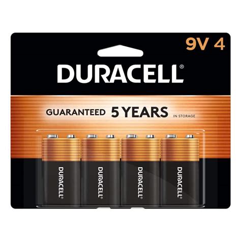 Duracell Duracell Coppertop 9V Battery, 4 Pack, Long-lasting Power, All ...