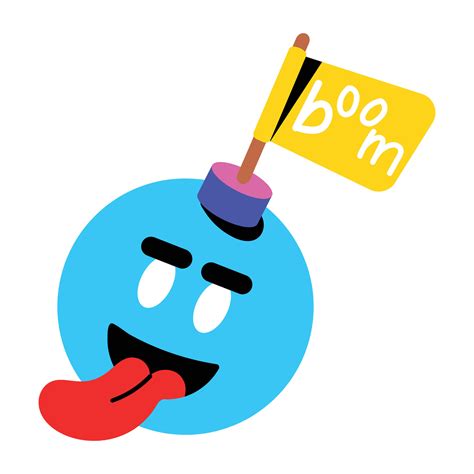 Trendy Boom Emoji 25443699 Vector Art at Vecteezy