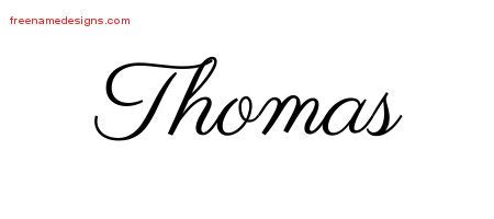 Classic Name Tattoo Designs Thomas Graphic Download - Free Name Designs