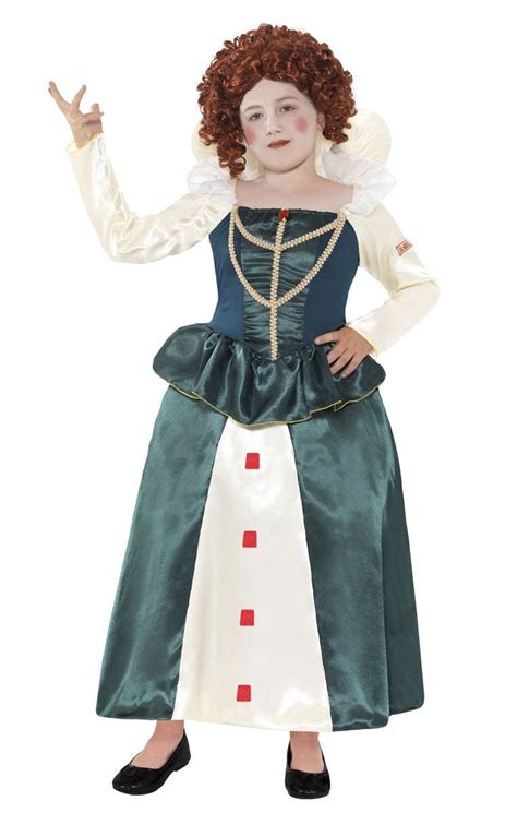 Horrible Histories Queen Elizabeth 1 Girl's Fancy Dress Costume - Abracadabra Fancy Dress