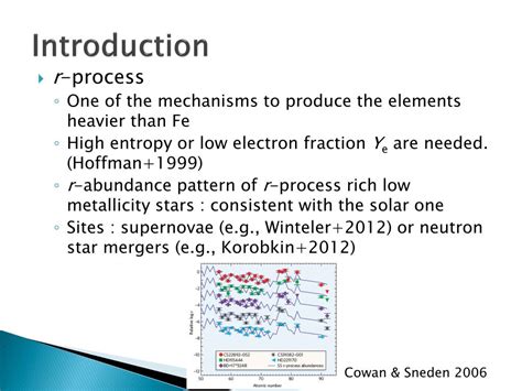 PPT - R -process Nucleosynthesis in Supernova Explosions PowerPoint ...