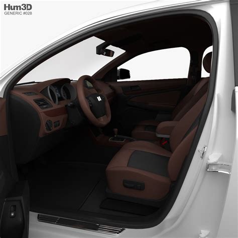 Generic Sedan with HQ interior 2015 3D model - Download Sedan on ...