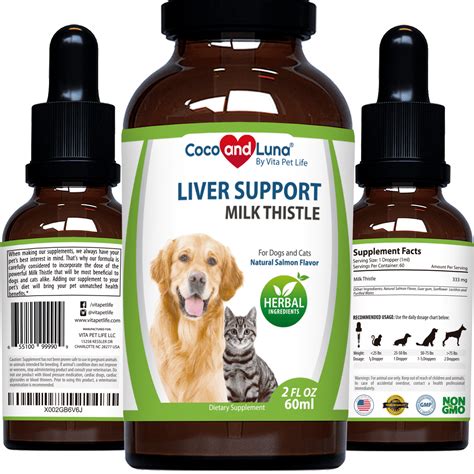 Milk Thistle for Dogs and Cats – Liver Support for Dogs and Cats, Best Cat and Dog Detox – 2oz ...