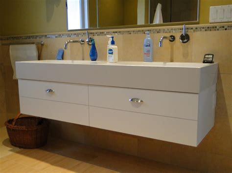 Hand Crafted Trough Sink Vanity by Case By Case Cabinets | CustomMade.com