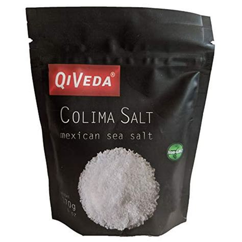 QiVeda Unrefined Colima Sea Salt (Premium Fine Grade Mexican Sea Salt ...