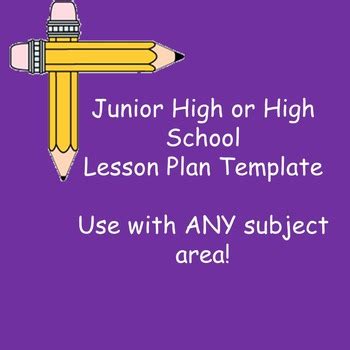 Middle School Science Lesson Plan Template Free Teaching Resources | TPT