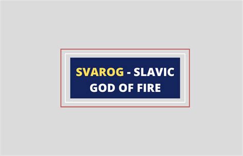 Svarog - Slavic God of Creation - Symbol Sage