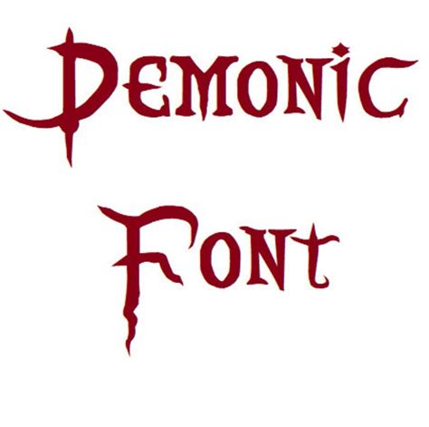 Demonic Font Package Cross Stitch Pattern PDF | Etsy