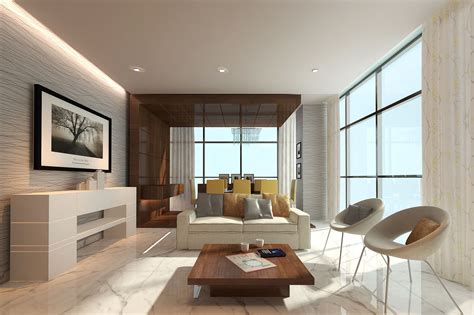 #modern #livingroom #diningarea #living #dining #wood #marble #simple ...