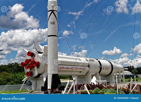 Rocket Garden Kennedy Space Center Visitor Complex Editorial Stock Photo - Image of space, sign ...