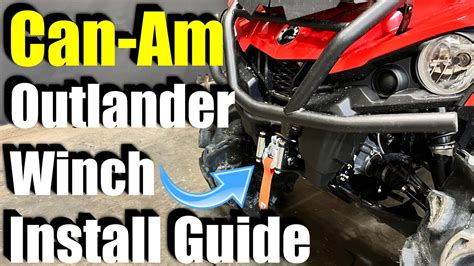 Can-Am Outlander Winch Install How To Guide - YouTube