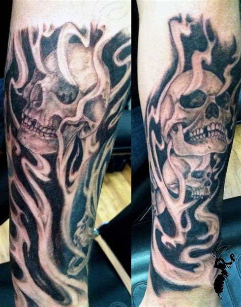 Skulls And Smoke Tattoo Sleeve - Best Home Decorating Ideas | Tattoo sleeve designs, Smoke ...