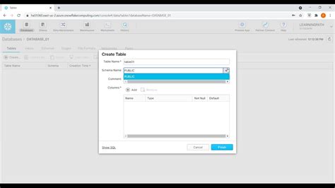 Snowflake Web Interface Overview| Create snowflake database and tables ...