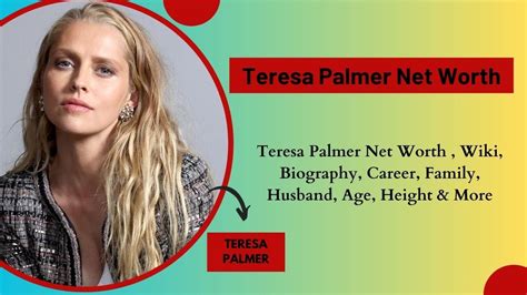 Teresa Palmer Net Worth 2023, Wiki, Biography, Career, Family, Husband ...