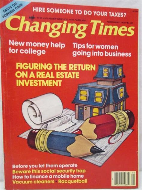 Changing Times Magazine 1979 Bulk Lot of 7 January February May Aug ...