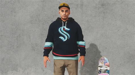 Skater XL: Seattle Kraken Jersey (Home) - Hoodie v 1.0 Gear, Real Brand ...