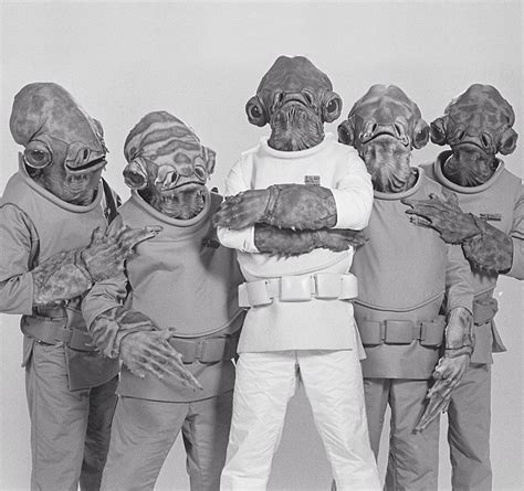 Ackbar and his gang from the Mon Calamari Cruiser in Ep. VI posing for a shot : r/StarWarsMagic