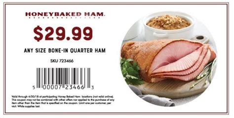 HoneyBaked Ham Coupon Codes and HoneyBaked Ham Printable Coupons ...