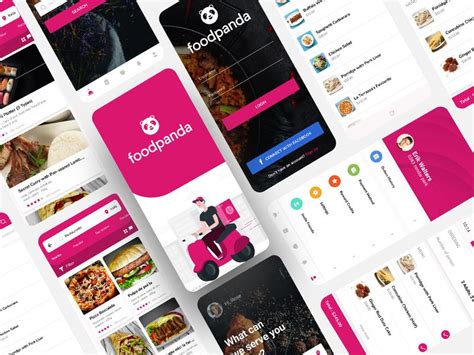 Food Delivery App 16 Screens | Foodpanda app, Mobile app design ios ...