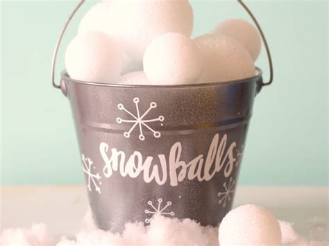 snowball bucket games! - A girl and a glue gun