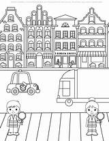 Community Helpers Crossing Guards  Rainbow Printables sketch template