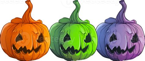 Jack-o-lantern halloween pumpkin decoration, AI generated 28597446 PNG