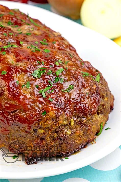 Copycat Cracker Barrel Meatloaf - The Midnight Baker - Meatloaf Recipe