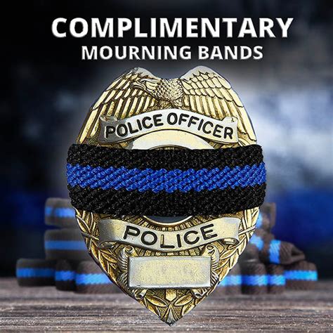 Complimentary Mourning Bands - Thin Blue Line USA