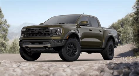 Shelter Green Metallic 2024+ Ford Ranger Raptor Pictures | Ford Ranger ...