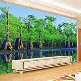 Custom Mural Wallpaper Green Nature Landscape | BVM Home