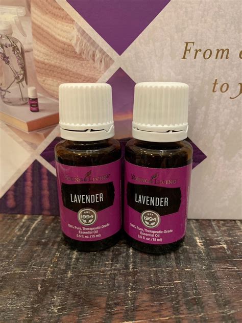 This listing is for: (2) NEW, unopened 15ml Young Living ‘Lavender’ Essential Oil You will rece ...