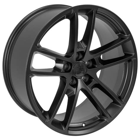 20-inch Satin Black Rims fit Dodge Challenger - DG23 20x9 Replica Wheels