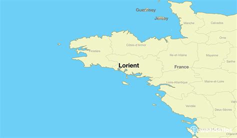 Lorient france map