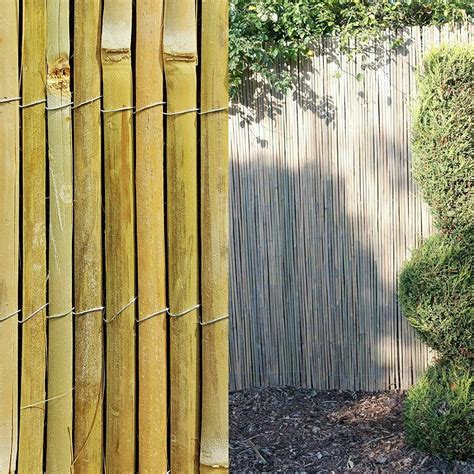 4M Bamboo Slat Natural Garden Screening Fencing Fence Panel Privacy Screen Roll | eBay