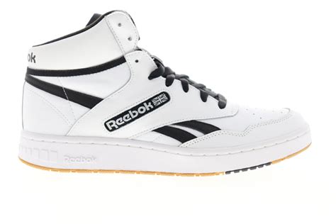 Reebok BB 4600 EH2135 Mens White Leather High Top Basketball Sneakers - Ruze Shoes