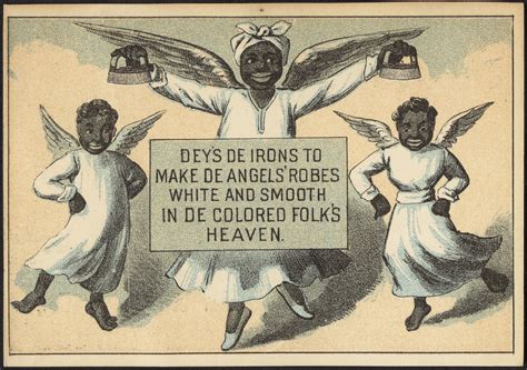 Deys de irons to make de angels' robes white and smooth in… | Flickr