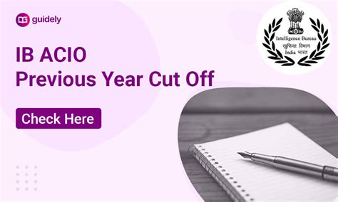 IB ACIO Previous Year Cut Off | Category-Wise Cut Off Check Here