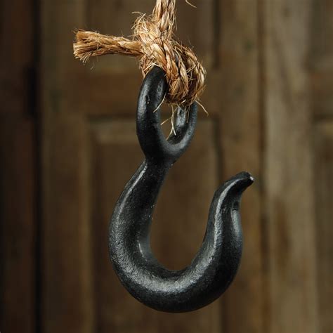 HomArt Industrial Iron J Hook - Black - AREOhome