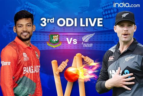 Highlights BAN vs NZ 3rd ODI Updates: New Zealand Beat Bangladesh By 7 Wickets, Clinch Series 2-0