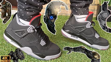 Jordan 4 Retro Golf Bred / DETAIL & ON FEET - YouTube