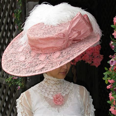 Pink Edwardial Wire Frame Hat | Victorian hats, Edwardian hat, Fashion