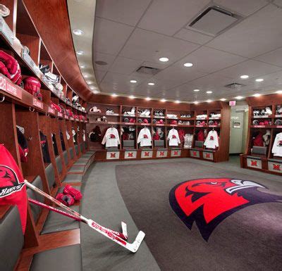 Goggin Ice Center - Miami (OH) University - designed by 360° Architects.....Awesome locker room ...