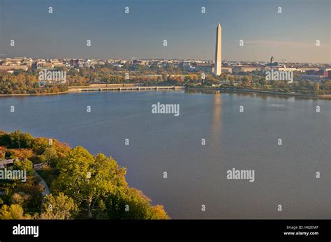 USA, Washington, D.C., Aerial photograph of Washington Monument Stock ...