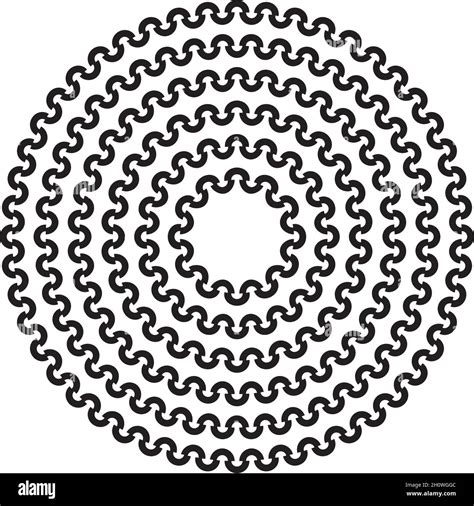Round circular half circle pattern border frame in a range of sizes Stock Vector Image & Art - Alamy