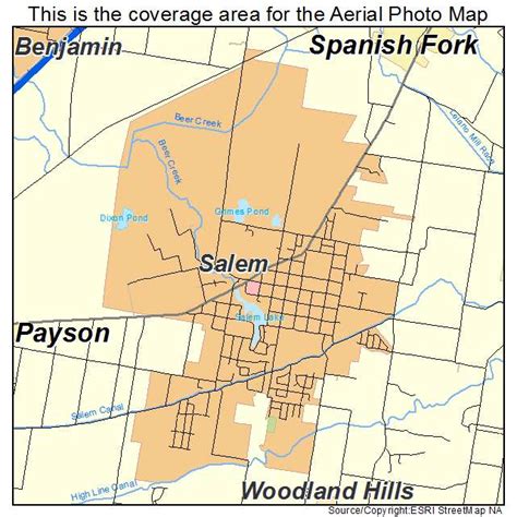 Aerial Photography Map of Salem, UT Utah