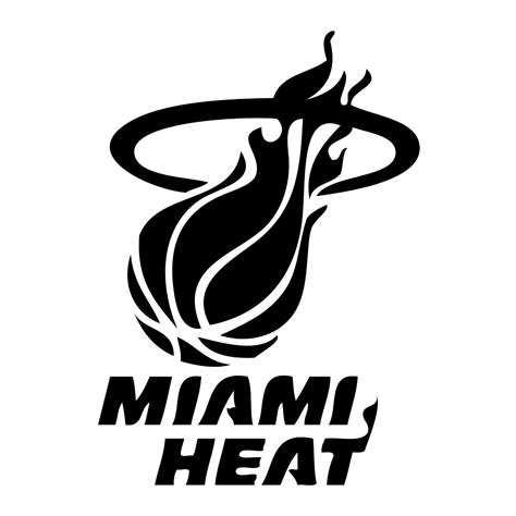 Miami Heat Logo Black And White