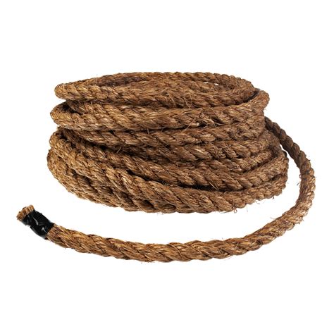 West Coast Paracord Natural Fiber Manila Rope - 50 Feet of 5/8 Inch Hemp Cable - Three Strand ...